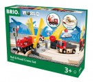 BRIO World Tog- og veibanesett med kran - 33208 thumbnail