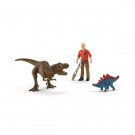 Schleich Dinosaurs Tyrannosaurus Rex angrep - sett med 2 dinosaurer, figur og tilbehør thumbnail