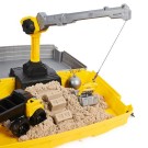 Kinetic Sand Construction Site Sandbox - Sett med krane og kjøretøy thumbnail