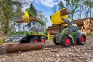 Dickie Toys Happy Fendt - Traktor med tømmerhenger, lys og lyd - 65cm. thumbnail