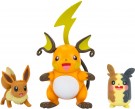 Pokemon Battle Figure 3 pack - Raichu, Morpeko, Eevee thumbnail
