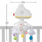 Fisher Price Calming Clouds Mobile & Soother - Uro med lydsensor, musikk, lys og bevegelse thumbnail