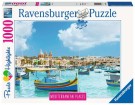 Ravensburger Puslespill  - Middelhavet Malta 1000 brikker thumbnail