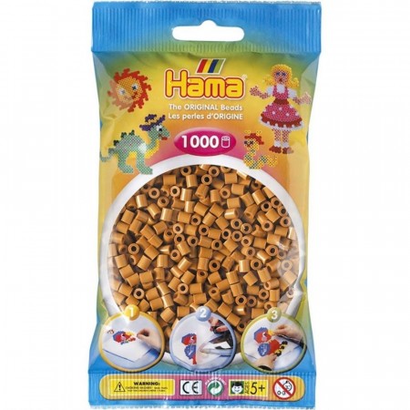 Hama Midi perler lys brun - 1000 perler