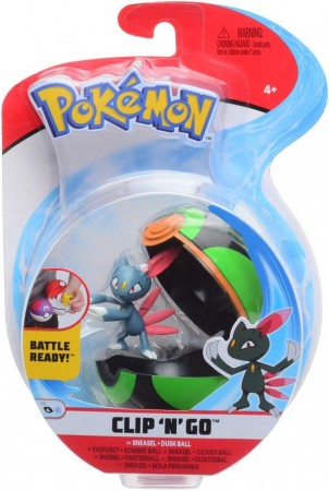 Pokemon Clip N Go - Sneasel og Dusk Ball figursett