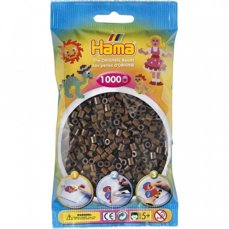 Hama Midi perler brun - 1000 perler