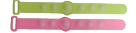 Fidget Toy Plop Up - 2 pk armbånd - Gul og Rosa