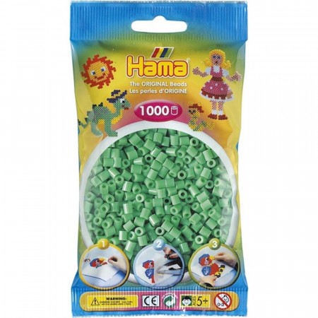 Hama Midi perler lys grønn - 1000 perler