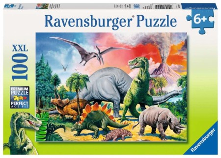 Ravensburger Puslespill - Dinosaurer 100 brikker