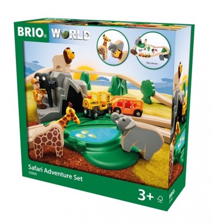 BRIO World Safari-sett 33960 - togsett i 26 deler