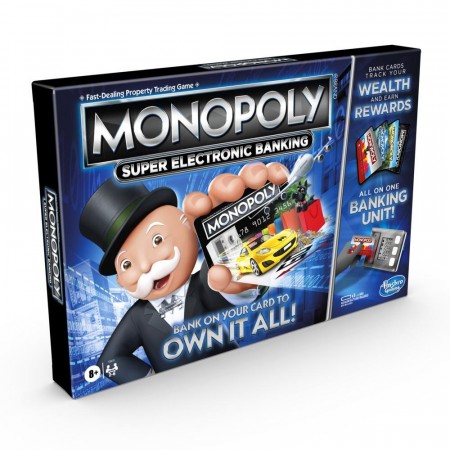 Hasbro Monopol Super Electronic Banking - Brettspill med elektronisk bankenhet