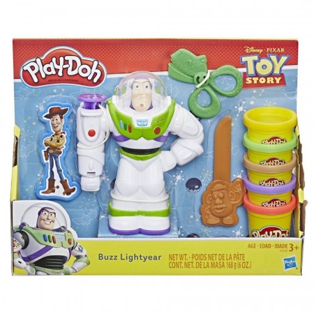 Play-Doh Disney Buzz Lightyear lekesett og 5 bokser leire