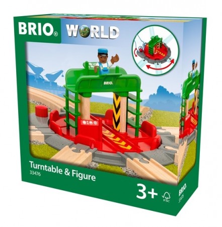 BRIO World Sporveksler med 7 spor og figur - 33476