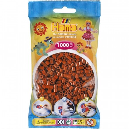 Hama Midi perler rødbrun - 1000 perler