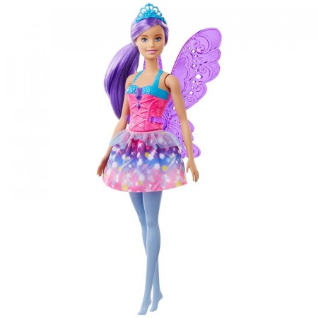 Barbie Dreamtopia Fairy Doll - lilla med blå tiara