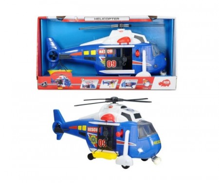 Dickie Toys Helikopter med vinsj, lys og lyd - 41 cm