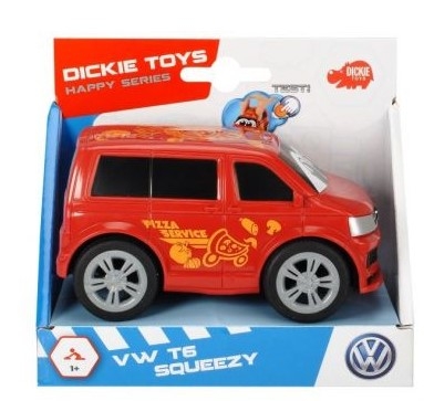 Dickie Toys Happy Volkswagen T6 Squeezy - rød lekebil