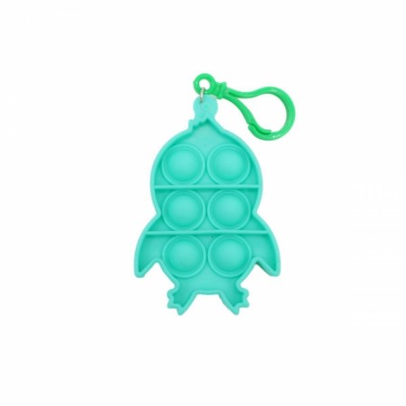 Fidget Toy Plop Up - Nøkkelring Grønn Pingvin