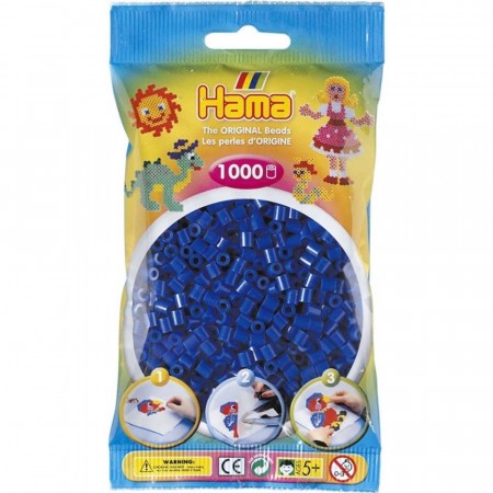Hama Midi perler blå - 1000 perler