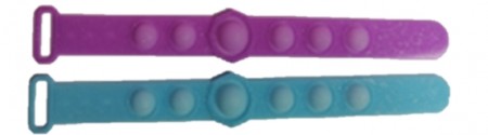 Fidget Toy Plop Up - 2 pk armbånd - Lilla og Blå