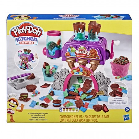 Play-Doh Kitchen Creations Godteriglede lekesett med 5 bokser leire