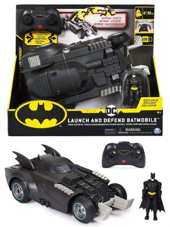 Batman RC Launch & Defend Batmobile - Radiostyrt bil med figur
