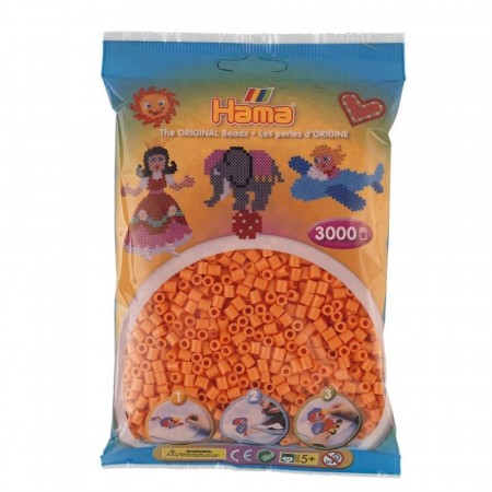 Hama Midi perler aprikos - 3000 perler