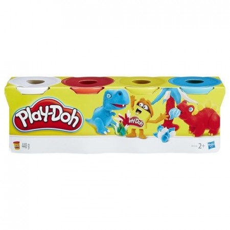 Play-Doh modelleire 4 bokser i klassiske farger - assortert
