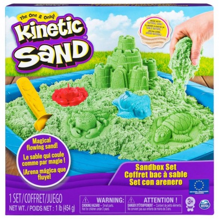 Kinetic Sand Sandbox Set - Lekesett grønn
