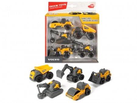 Dickie Toys Volvo Construction 5-Pack - 8 cm