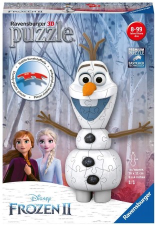 Ravensburger 3D-Puslespill - Disney Frost 2 Olaf 54 brikker