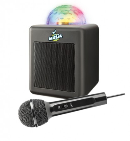 Music Karaoke Bluetooth Høyttaler med mikrofon og diskokule