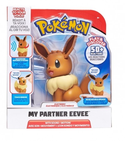 Pokémon My Partner Eevee - Interaktiv figur med 50+ lyder og bevegelser
