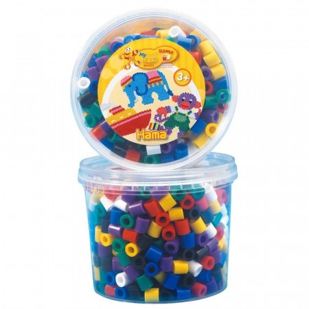 Hama Maxi Perler flerfarget Mix 00 - 600 perler