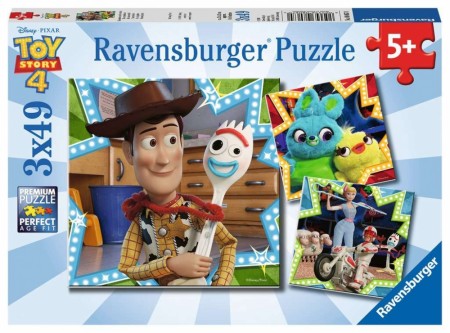 Ravensburger Puslespill  - Disney Toy Story 4 3x49 brikker