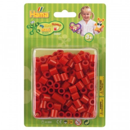 Hama Maxi Perler rød - 250 perler