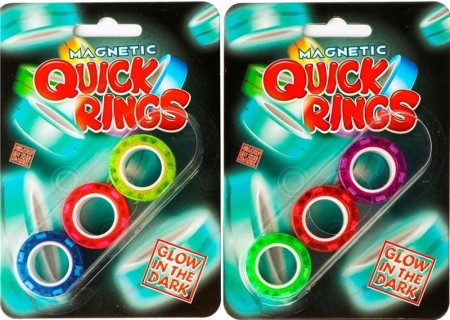 Fidget Toy Quick Rings Magnetic - Glow in the dark